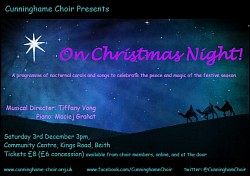 Cunninghame Choir, Northern Lights concert poster, November 2019