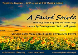 Cunninghame Choir The First Toll concert poster, May 2019
